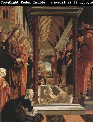 PACHER, Michael The Resurrection of Lazarus.From the St Wolfgang Altar (mk08)